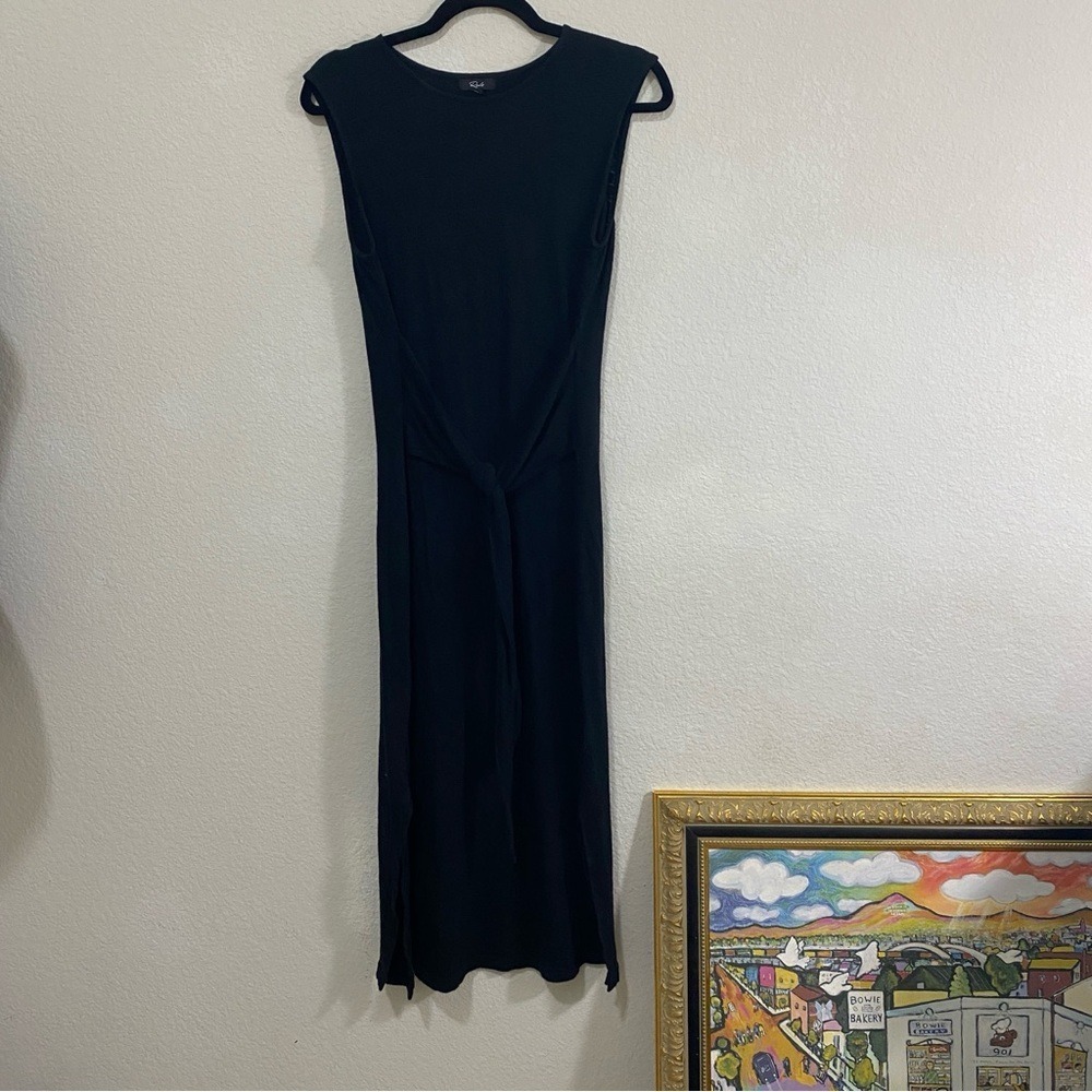 Rails Black 100% Cotton Dress, Size Small, Tie Front